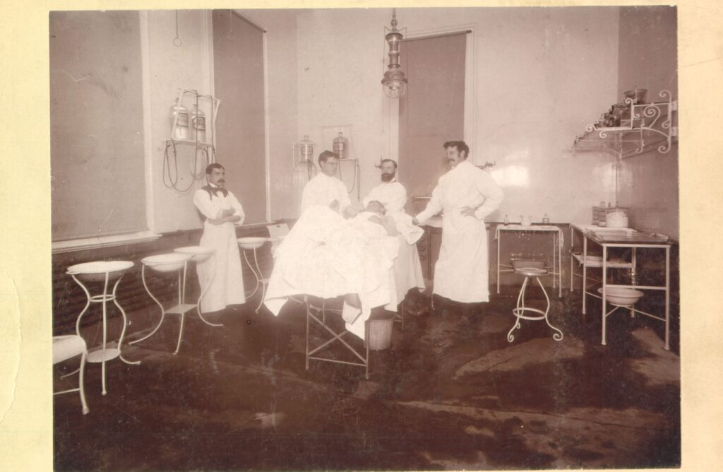 Operating Room at City County Hospital, circa 1890