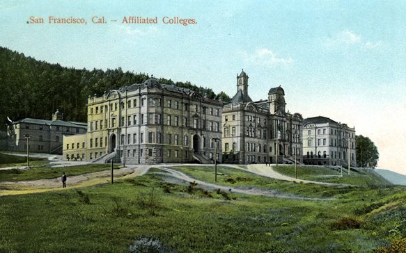 Postcard depicting the Affiliated Colleges, San Francisco, California, ca. 1900s