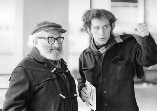 Artist Bernard Zakheim with his son Nathan Zakheim (1967)