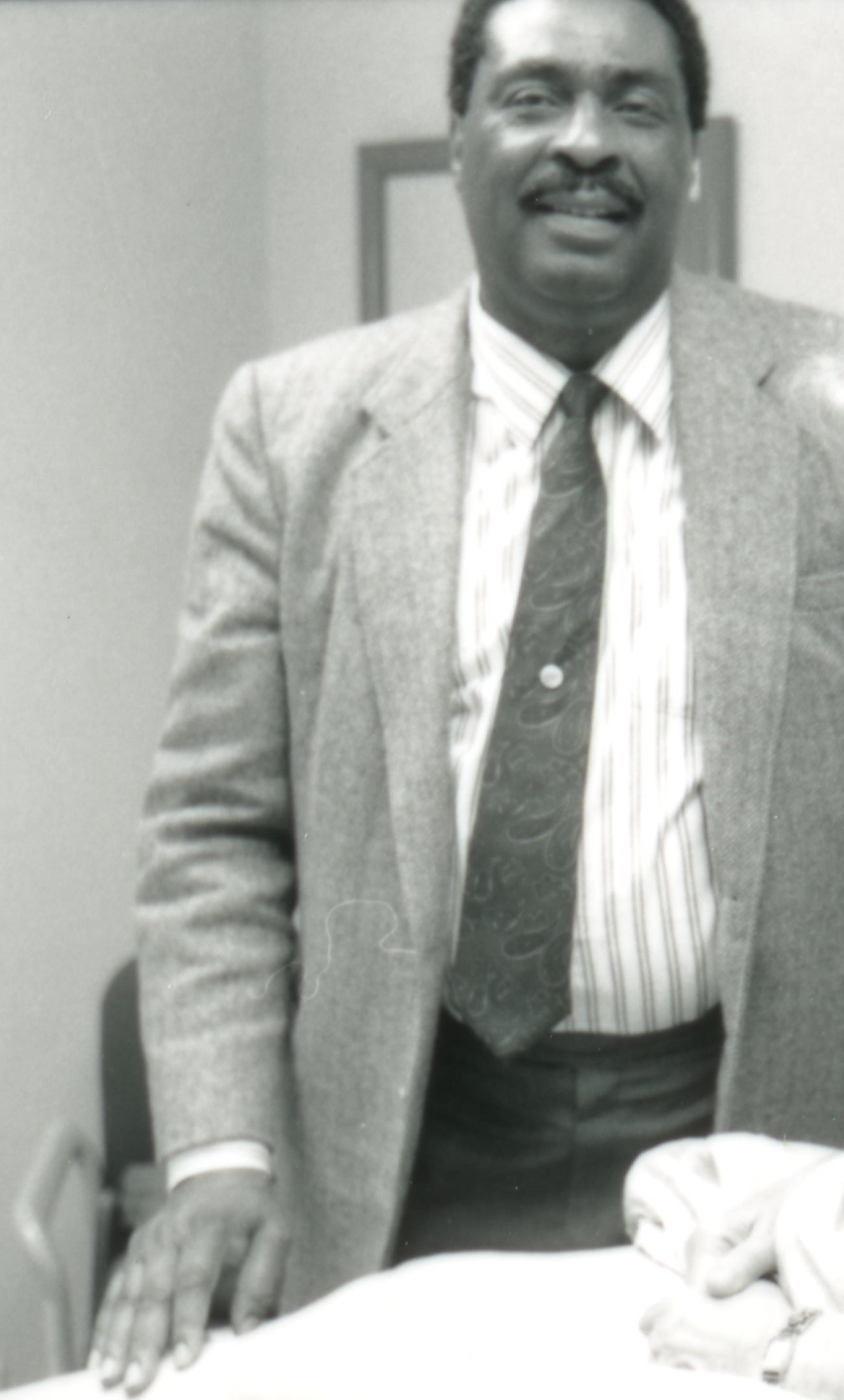 Robert Allen Jr. in hospital, David Powers collection, 1990-1991